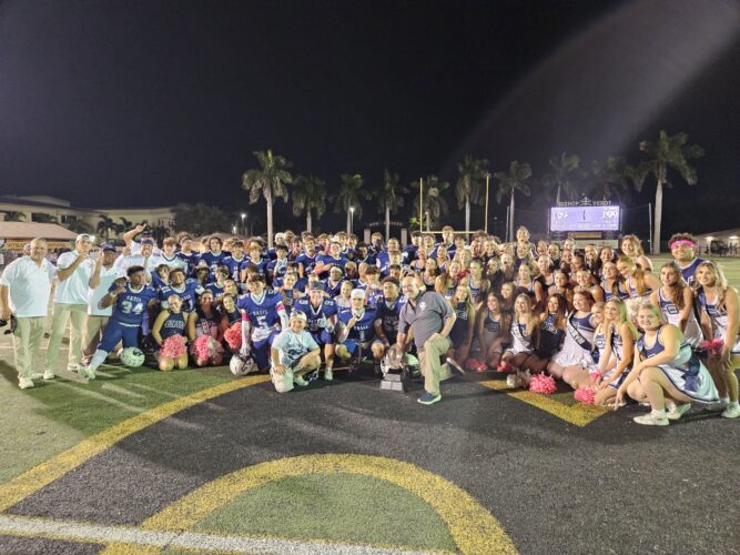Oasis tops Ida Baker, 25-11, in annual Backyard Brawl